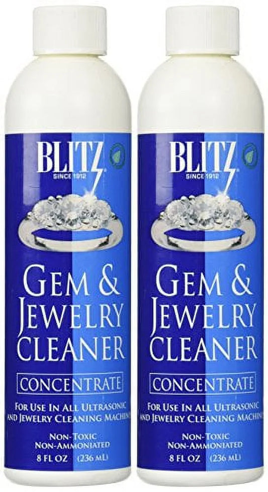 2-Pack 8 Oz  Concentrated Jewelry Cleaning Solution