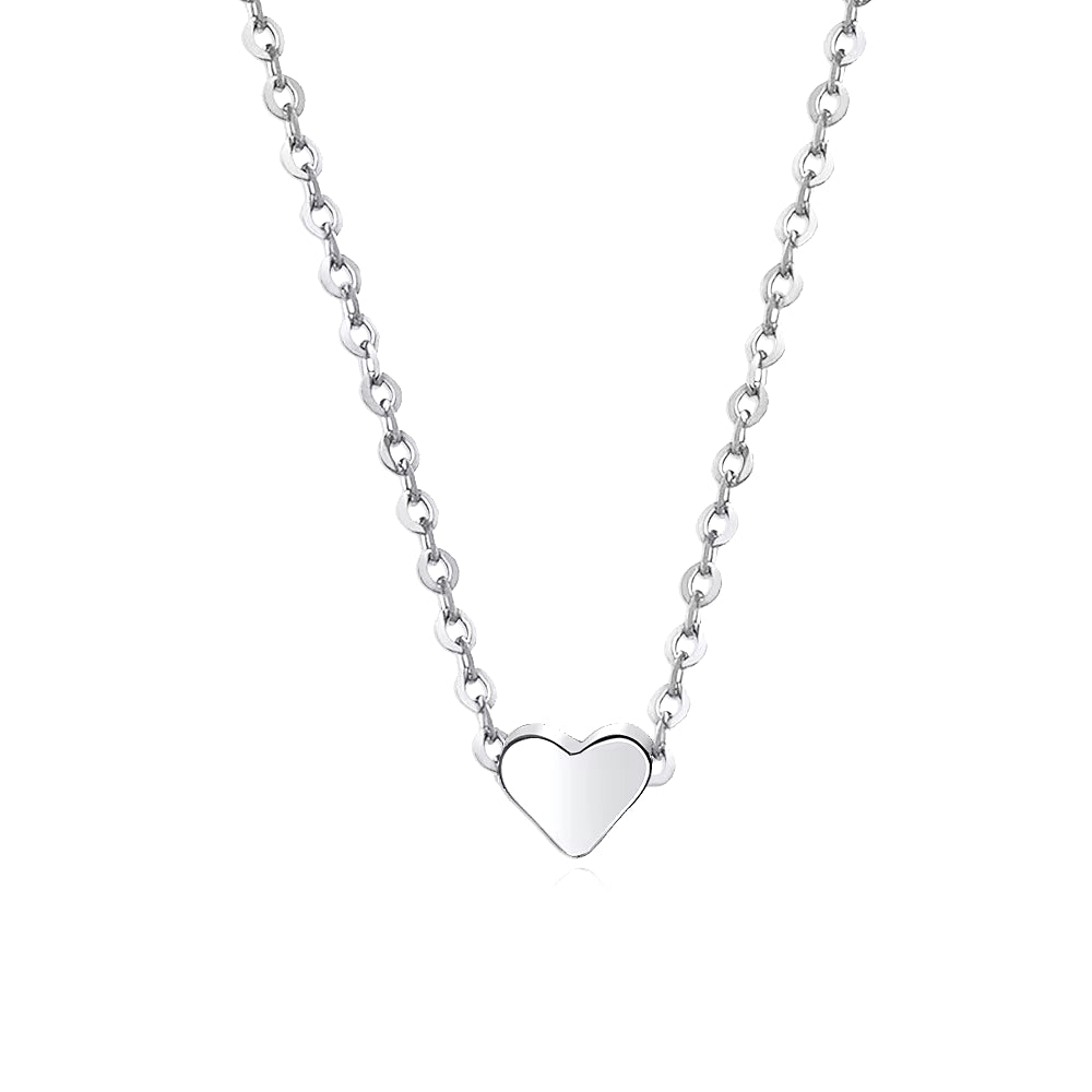 Pink Heart Pendant Necklace for Women Lovers Rhinestione Clavicle Chain Chocker Female Cute Crystal Moonstone Jewlery Gifts